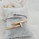 Gold and sliver nail bangles